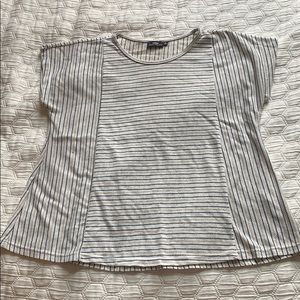 Girl’s Gold and Black Striped Boxy Top